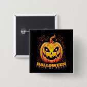 ジャック・オランタンハロウィンカボチャ 缶バッジ (正面&裏面)