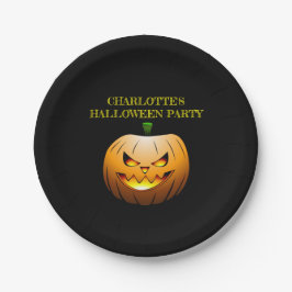 ジャック・オランタンハロウィンナイト ペーパープレート