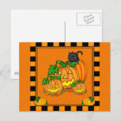 ジャック・オランタンハロウィーン ポストカード (正面/裏面)