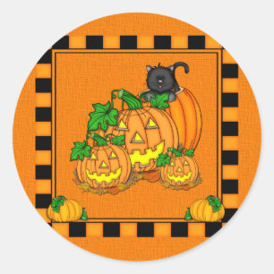 ジャック・オランタンハロウィーン ラウンドシール
