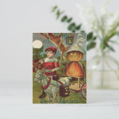 ジャック・オランタンパンプキンヤギ満月 ポストカード (スタンド正面)