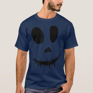 ジャック・オランタン不気味なカボチャのモンスター顔ハロー Tシャツ