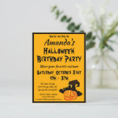 ジャック・オランタン・ハロウィーン誕生日パーティー インビテーションポストカード (スタンド正面)