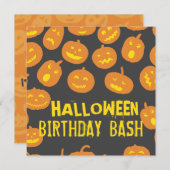 ジャック・オランタン・ハロウィーン誕生日パーティー 招待状 (正面/裏面)