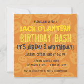 ジャック・オランタン・ハロウィーン誕生日パーティー 招待状 (裏面)