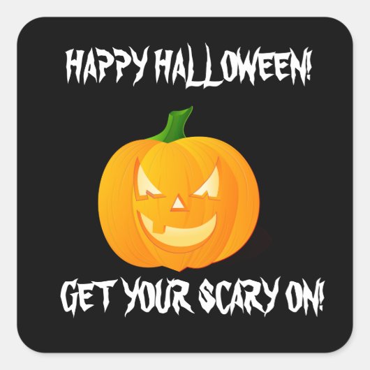 ジャック・オランタン・ハロウィーン スクエアシール (正面)