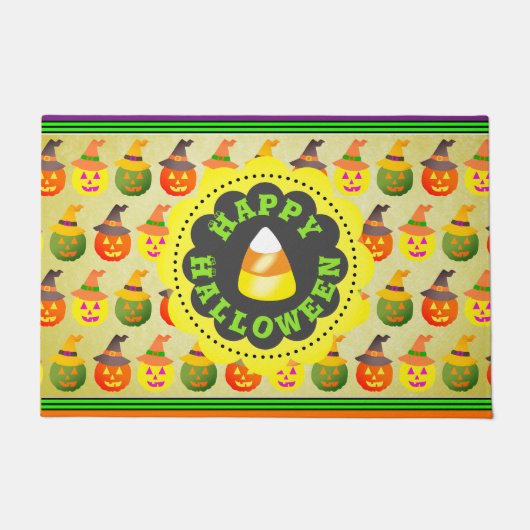 ジャック・オランタン・ハロウィーン ドアマット (正面)