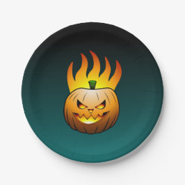 ジャック・オランタン・ハロウィーン ペーパープレート
