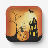 ジャック・オランタン・ハロウィーン ペーパープレート (正面)