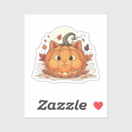 ジャック・オー・ブリット – パンプキンブリティッシュショートヘア猫 シール