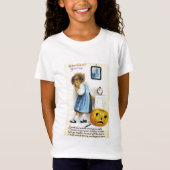 ジャック・オー・ランタンを持つ少女 Tシャツ (正面)
