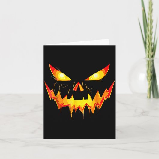 ジャック・オー・ランタン かぼちゃ ハロウィン おばけ カード (正面)