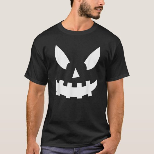 ジャック・オー・ランタン・パンプキン・フェイス Tシャツ (正面)