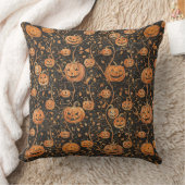ジャック・オ・ランタンつる植物 クッション (ブランケット)