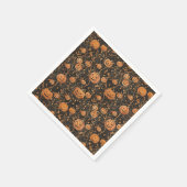 ジャック・オ・ランタンつる植物 スタンダードカクテルナプキン (角)