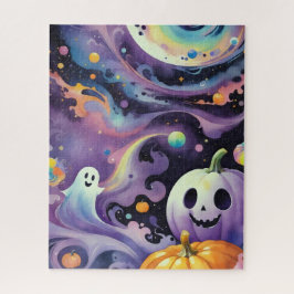 ジャック・オ・ランタンとフレンドリー宇宙の幽霊 ジグソーパズル