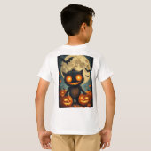 ジャック・オ・ランタンと仲間たちのかぼちゃの仲間 Tシャツ (裏面フル)