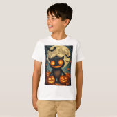 ジャック・オ・ランタンと仲間たちのかぼちゃの仲間 Tシャツ (正面フル)