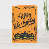 ジャック・オ・ランタンのハロウィンカード シーズンカード (正面)