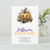 ジャック・オ・ランタンのハロウィンパーティーの食事会 招待状 (スタンド正面)
