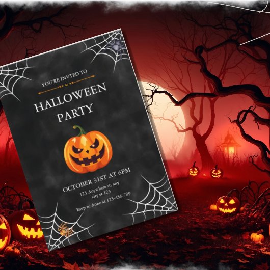 ジャック・オ・ランタンのハロウィンパーティー カード