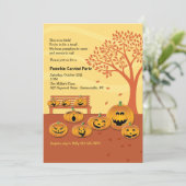 ジャック・オ・ランタンのハロウィーン招待状を切り分けよう 招待状 (スタンド正面)