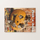 ジャック·オ·ランタンの子猫たち ジグソーパズル (横)