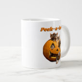 ジャック·オ·ランタンの子猫たち ジャンボコーヒーマグカップ (正面右)