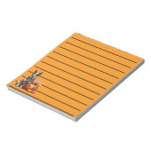 ジャック・オ・ランタンの横にあるオーストラリアの牛犬 ノートパッド (回転)