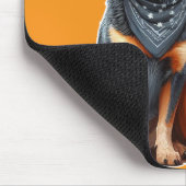 ジャック・オ・ランタンの横にあるオーストラリアの牛犬 マウスパッド (コーナー)