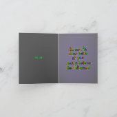 ジャック・オ・ランタンの猫ハロウィンカード カード (内部)