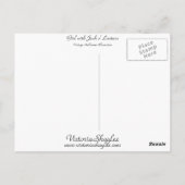 ジャック・オ・ランタンを持つ女の子 ポストカード (裏面)