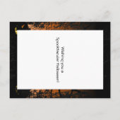 ジャック・オ・ランタン不気味ツリーのハロウィン葉書 ポストカード (裏面)