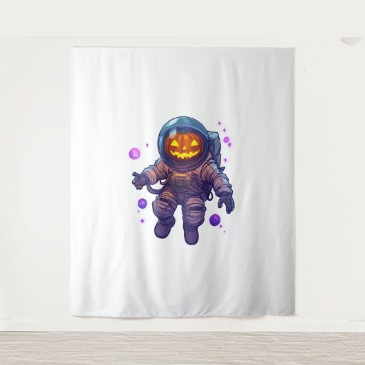 ジャック・オ・ランタン宇宙飛行士 タペストリー (正面)