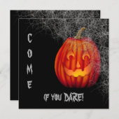 ジャック・オ・ランタン ウェブ ハロウィン パーティー 招待状 (正面/裏面)