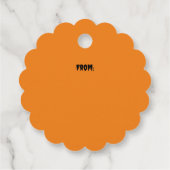 ジャック・オ・ランタン・カボチャストライプの フェイバータグ (裏面)