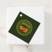 ジャック・オ・ランタン・カボチャストライプの フェイバータグ (インサイチュ)