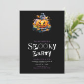 ジャック・オ・ランタン スプーキー ハロウィンパーティー 招待状 (スタンド正面)