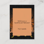 ジャック・オ・ランタン・ツ不気味リー・ハロウィーン教室 名刺 (裏面)