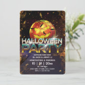 ジャック・オ・ランタン・ディスコボール・ハロウィンパーティー 招待状 (スタンド正面)