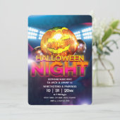 ジャック・オ・ランタン ディスコボール ハロウィンパーティー 招待状 (スタンド正面)