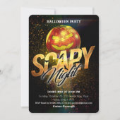 ジャック・オ・ランタン・ディスコボール ハロウィーンの怖い夜 招待状 (正面)