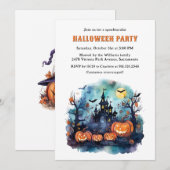 ジャック・オ・ランタン ハウントマンション ハロウィンパーティー 招待状 (正面/裏面)