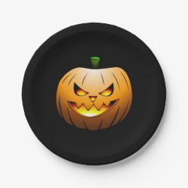 ジャック・オ・ランタン ハロウィンの夜 ペーパープレート