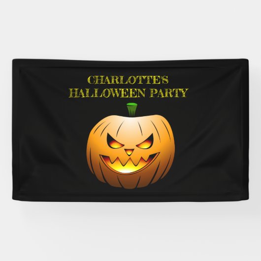 ジャック・オ・ランタン ハロウィンの夜 横断幕 (横)