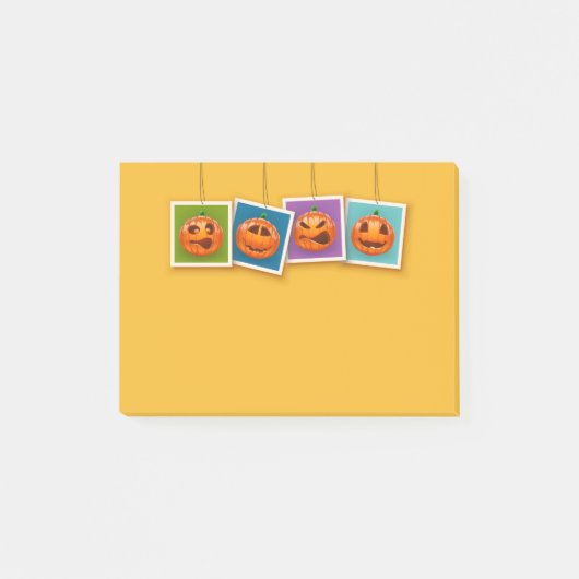 ジャック・オ・ランタン・ハロウィン付箋 ポストイット (正面)