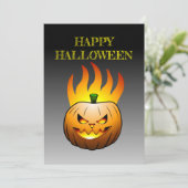 ジャック・オ・ランタン ハロウィン パンプキン 招待状 (スタンド正面)