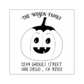ジャック・オ・ランタン ハロウィン 木製アートスタンプ ラバースタンプ (インプリント)