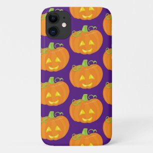 ジャック・オ・ランタン・パンプキン・ハロウィン パターン 面白いデザイン iPhone 11 ケース