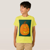 ジャック・オ・ランタン ブルー キッズTシャツ Tシャツ (正面フル)
